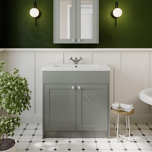 Grey traditional freestanding - grey,