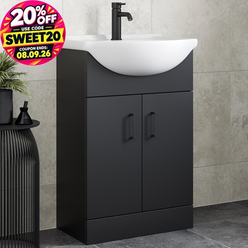 Freestanding vanity unit with - freestanding,