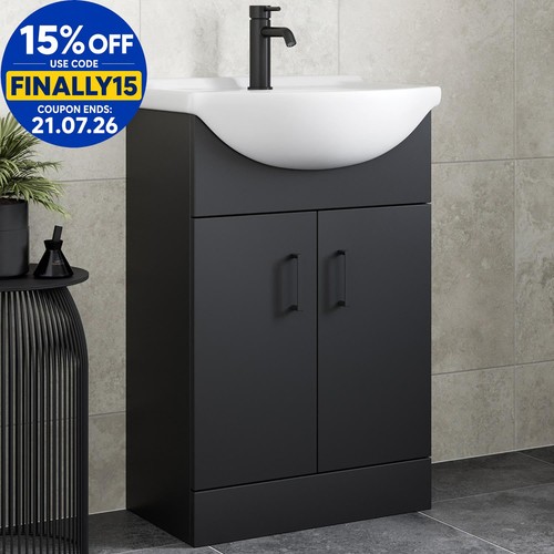 Freestanding vanity unit with - freestanding,