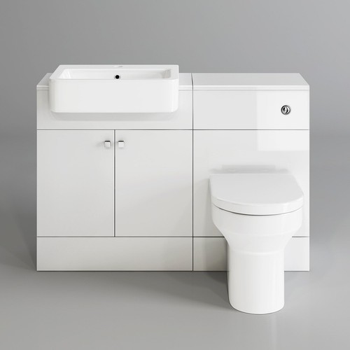 Vanity basin unit back - back, to