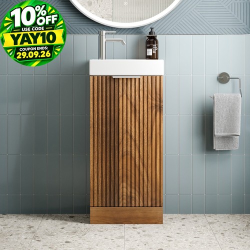 Fluted 400mm bathroom - fluted,