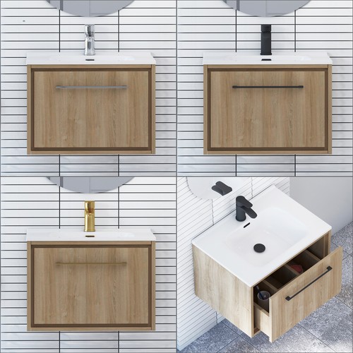 600mm bathroom wall hung - bathroom,