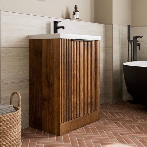 Fluted 600mm bathroom - 600mm,