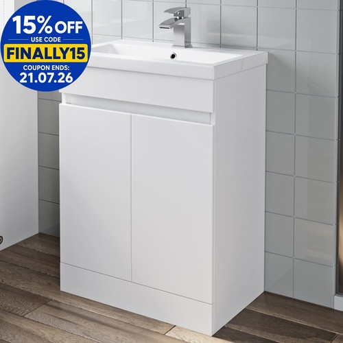 600mm freestanding vanity unit - freestanding,