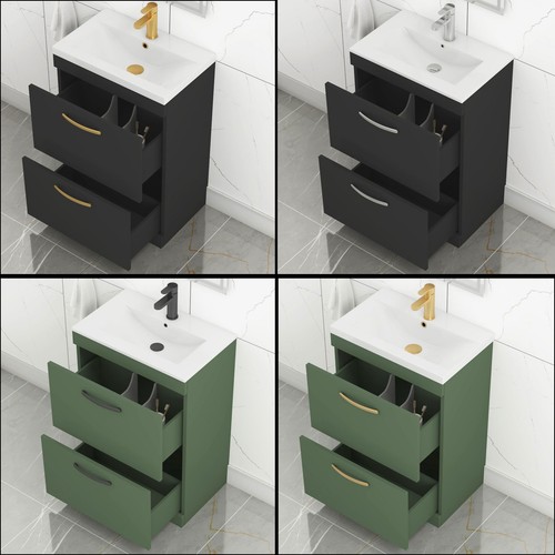 Floor standing vanity unit - standing,