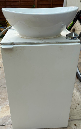 White freestanding single sink - freestanding,