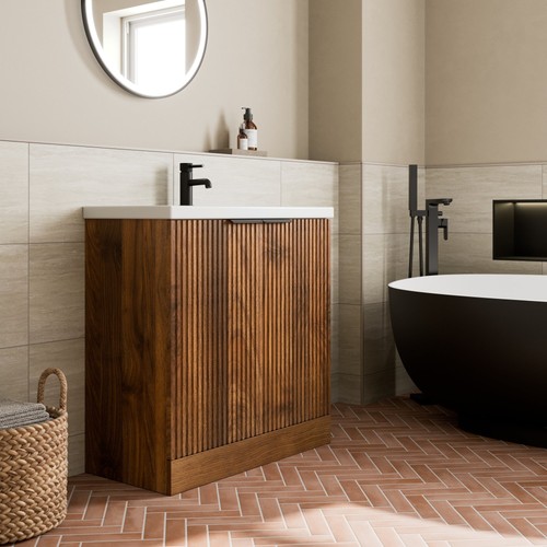 Fluted 800mm bathroom - 800mm,