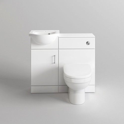 Vanity basin unit back wall - unit,