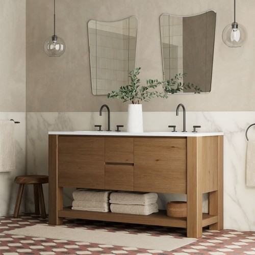 Modern wall mounted - mounted, wood