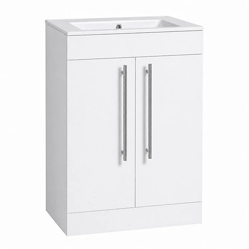 600mm white bathroom vanity - bathroom,